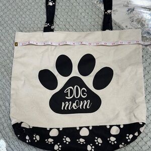 Dog Mom Canvas Tote